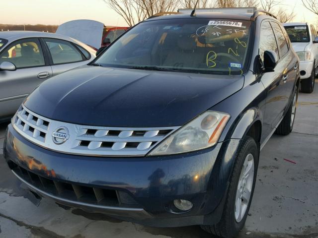 JN8AZ08T64W227144 - 2004 NISSAN MURANO SL BLACK photo 2