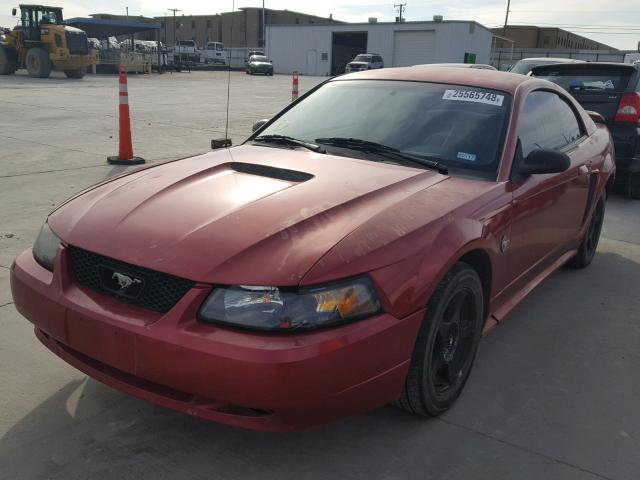 1FAFP40481F264636 - 2001 FORD MUSTANG RED photo 2