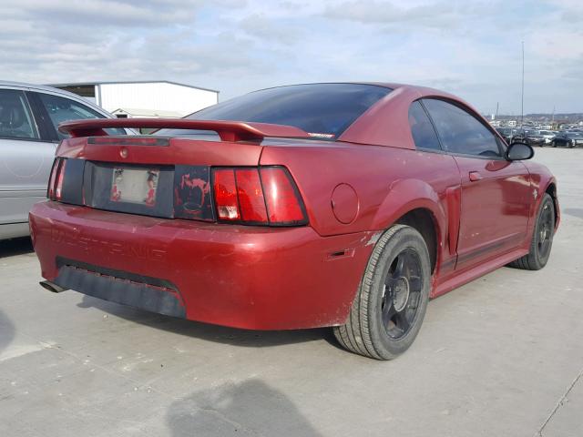 1FAFP40481F264636 - 2001 FORD MUSTANG RED photo 4