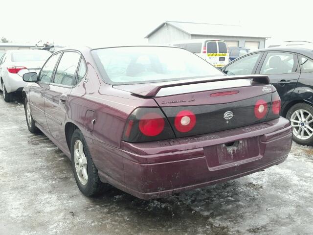 2G1WH52KX49440844 - 2004 CHEVROLET IMPALA LS MAROON photo 3