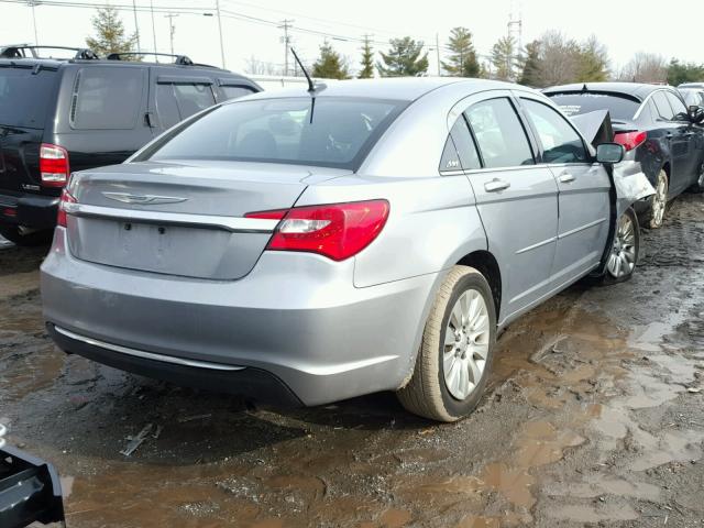 1C3CCBAB1DN636150 - 2013 CHRYSLER 200 LX SILVER photo 4