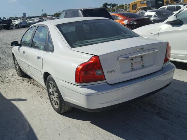 YV1TS592951410767 - 2005 VOLVO S80 2.5T WHITE photo 3