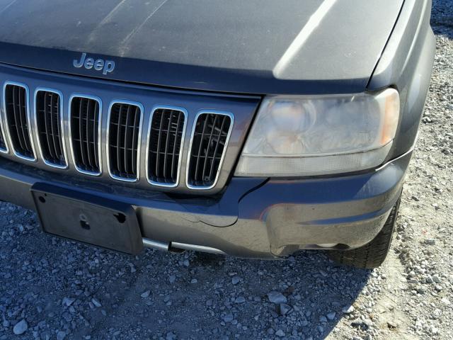 1J4GW58N94C190681 - 2004 JEEP GRAND CHER GRAY photo 9