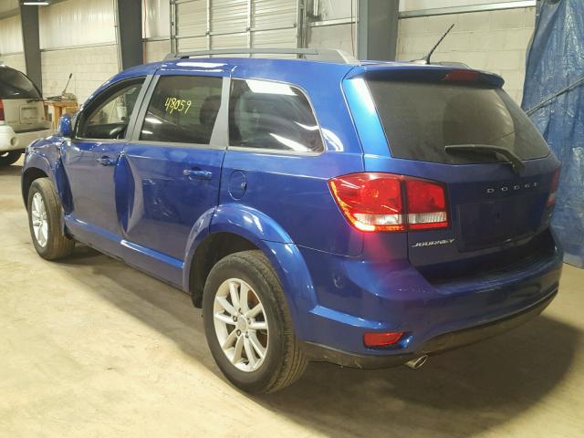 3C4PDCBG2FT668814 - 2015 DODGE JOURNEY SX BLUE photo 3