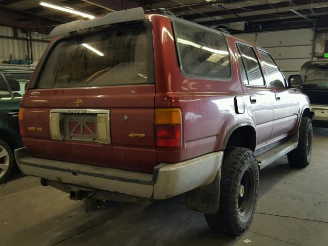 JT3VN39W1S0193346 - 1995 TOYOTA 4RUNNER VN RED photo 4