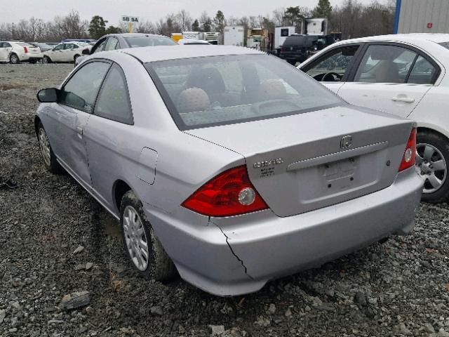 1HGEM225X5L075908 - 2005 HONDA CIVIC LX SILVER photo 3