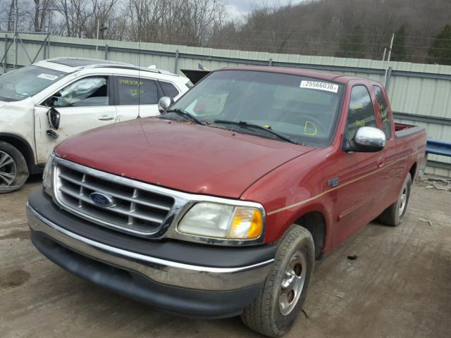 2FTRX172X2CA95078 - 2002 FORD F150 RED photo 2