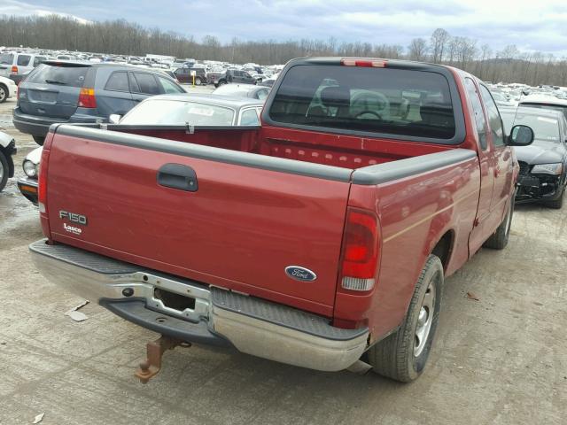 2FTRX172X2CA95078 - 2002 FORD F150 RED photo 4