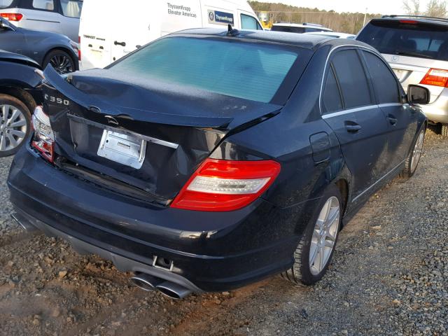 WDDGF56X38F122106 - 2008 MERCEDES-BENZ C 350 BLACK photo 4