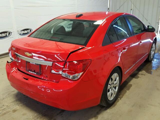 1G1PC5SH3G7214870 - 2016 CHEVROLET CRUZE LIMI RED photo 4