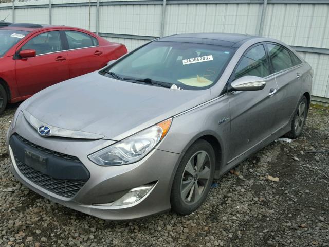 KMHEC4A43BA013940 - 2011 HYUNDAI SONATA HYB SILVER photo 2