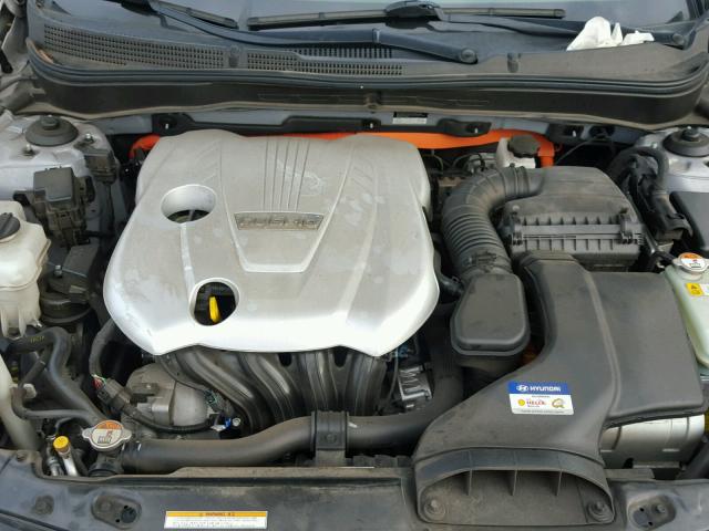 KMHEC4A43BA013940 - 2011 HYUNDAI SONATA HYB SILVER photo 7