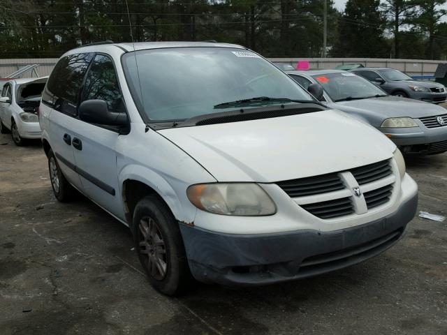 1D4GP25R85B204217 - 2005 DODGE CARAVAN SE WHITE photo 1