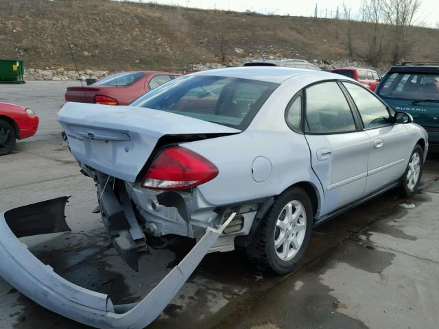 1FAFP56U07A184945 - 2007 FORD TAURUS SEL SILVER photo 4