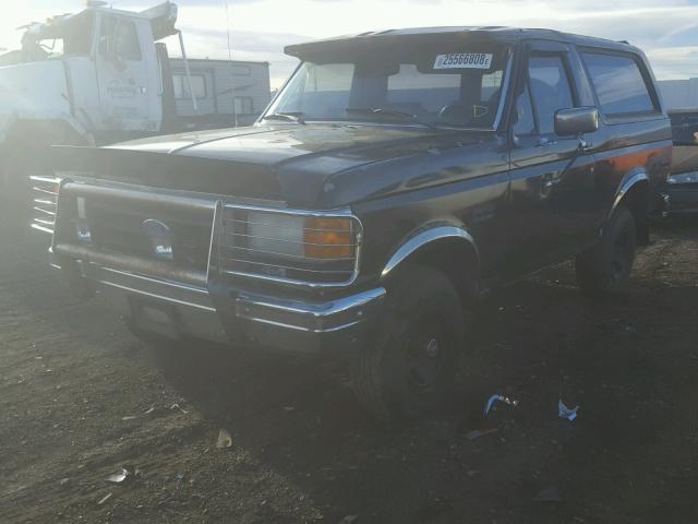 1FMEU15N8LLA99489 - 1990 FORD BRONCO U10 BLACK photo 2