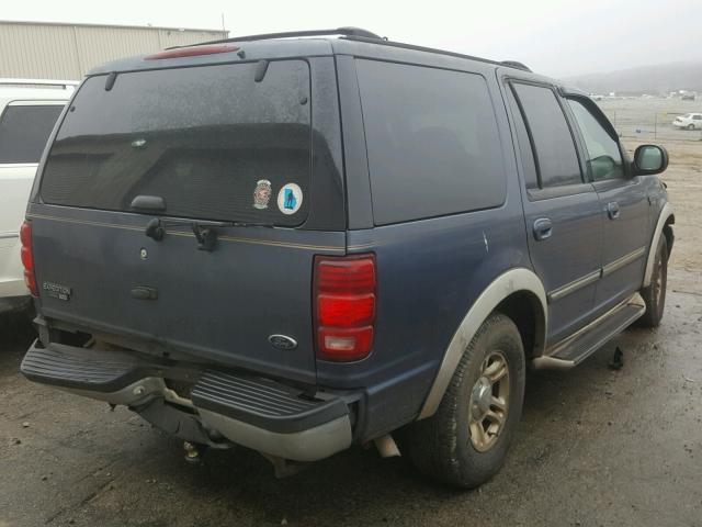 1FMRU15L3YLA09205 - 2000 FORD EXPEDITION BLUE photo 4