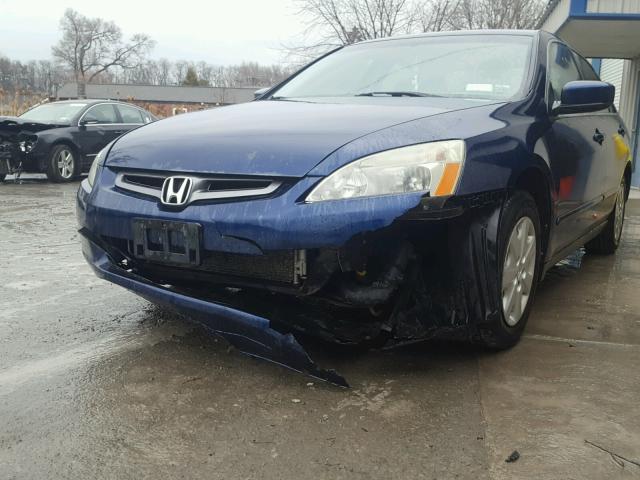 1HGCM56384A112997 - 2004 HONDA ACCORD LX BLUE photo 10