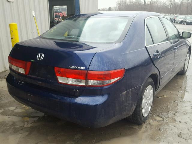 1HGCM56384A112997 - 2004 HONDA ACCORD LX BLUE photo 4