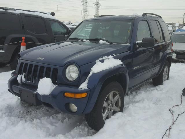 1J8GL58K83W510308 - 2003 JEEP LIBERTY LI BLUE photo 2