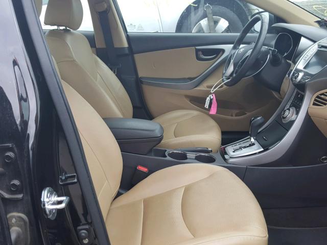 KMHDH4AE9BU165662 - 2011 HYUNDAI ELANTRA GL BLACK photo 5