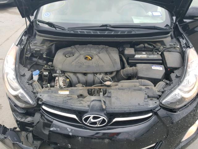 KMHDH4AE9BU165662 - 2011 HYUNDAI ELANTRA GL BLACK photo 7