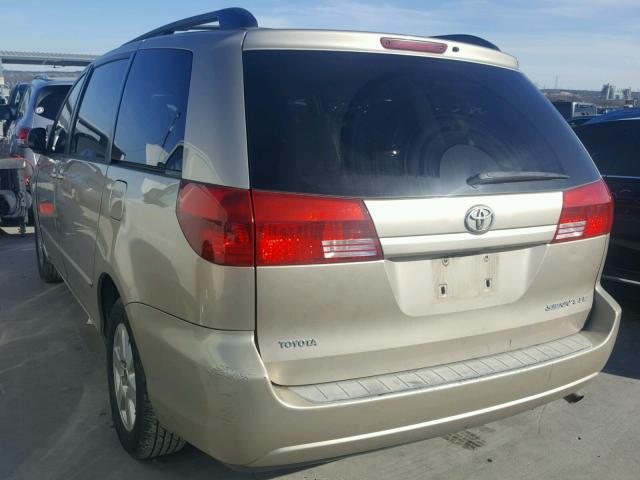 5TDZA23C54S206052 - 2004 TOYOTA SIENNA CE GOLD photo 3