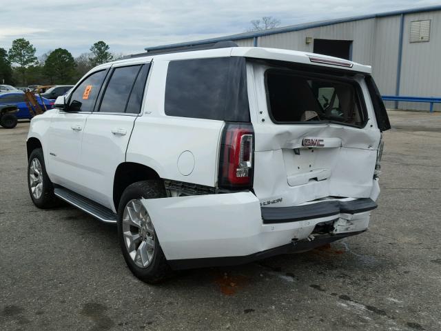 1GKS2BKCXFR113419 - 2015 GMC YUKON SLT WHITE photo 3