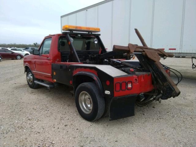 1FDKF37H9VEB11091 - 1997 FORD F350 RED photo 3