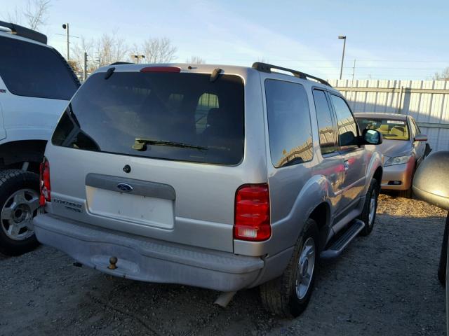 1FMYU60E93UA78288 - 2003 FORD EXPLORER S SILVER photo 4