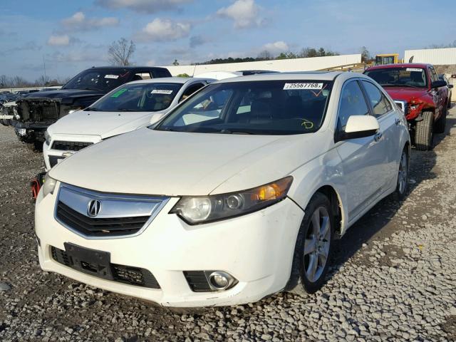 JH4CU2F67BC007164 - 2011 ACURA TSX WHITE photo 2