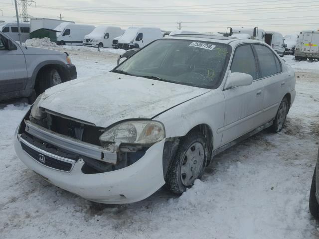 JHMEJ864XYS001652 - 2000 HONDA CIVIC EX თეთრი ფოტო 2