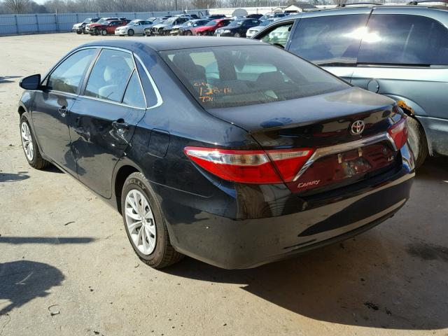 4T1BF1FK4GU571818 - 2016 TOYOTA CAMRY LE BLACK photo 3