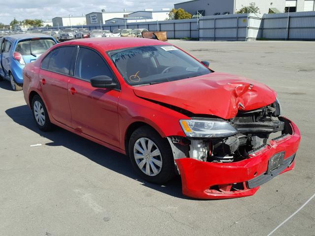3VW2K7AJ4EM410305 - 2014 VOLKSWAGEN JETTA BASE 红色 照片 1