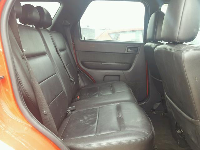 1FMCU03G09KB11252 - 2009 FORD ESCAPE XLT RED photo 6