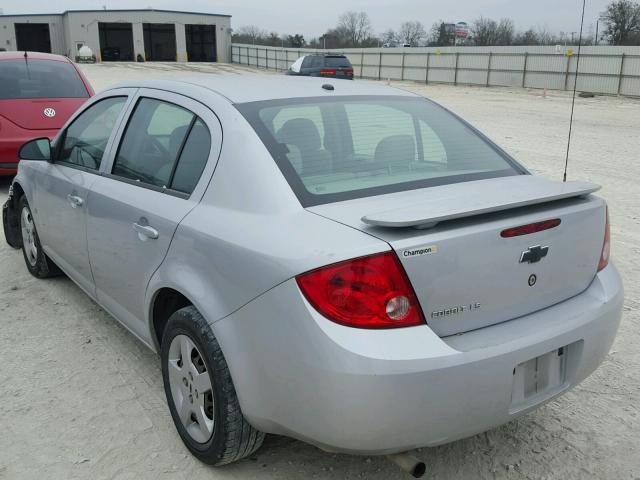 1G1AK55F677118055 - 2007 CHEVROLET COBALT LS SILVER photo 3