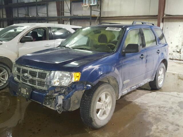 1FMCU02Z28KC39008 - 2008 FORD ESCAPE XLS BLUE photo 2