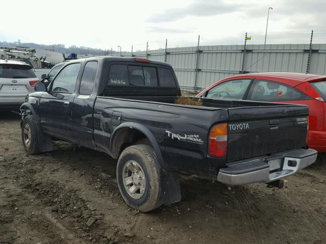 4TASN92N6XZ554443 - 1999 TOYOTA TACOMA XTR BLACK photo 3