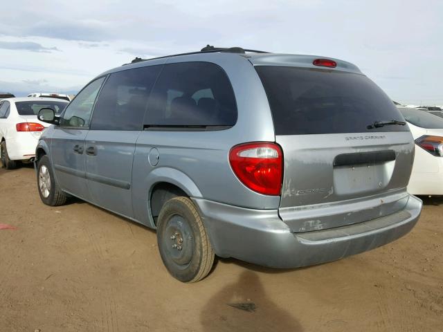 1D4GP24R25B222178 - 2005 DODGE GRAND CARA BLUE photo 3