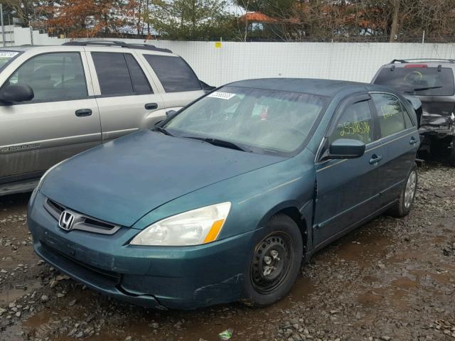 1HGCM56373A020018 - 2003 HONDA ACCORD LX GREEN photo 2