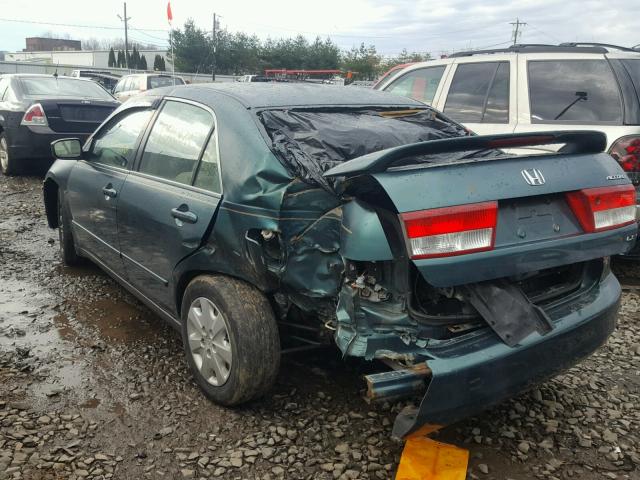 1HGCM56373A020018 - 2003 HONDA ACCORD LX GREEN photo 3