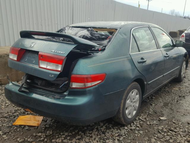 1HGCM56373A020018 - 2003 HONDA ACCORD LX GREEN photo 4