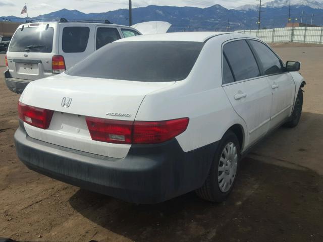 1HGCM66325A039424 - 2005 HONDA ACCORD LX WHITE photo 4