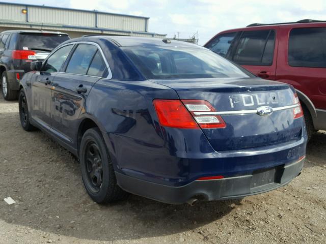 1FAHP2M88DG165016 - 2013 FORD TAURUS POL BLUE photo 3