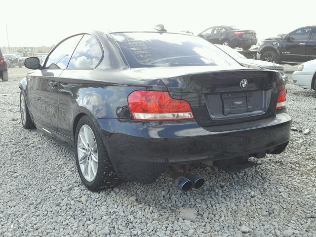 WBAUP7C58DVP24408 - 2013 BMW 128 I BLACK photo 3