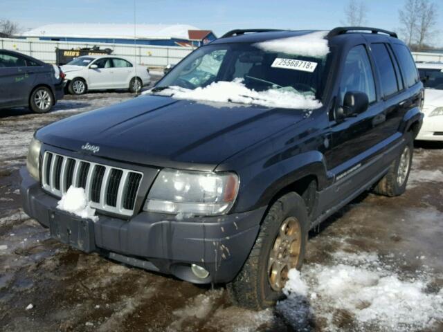 1J4GW48S84C392797 - 2004 JEEP GRAND CHER BROWN photo 2