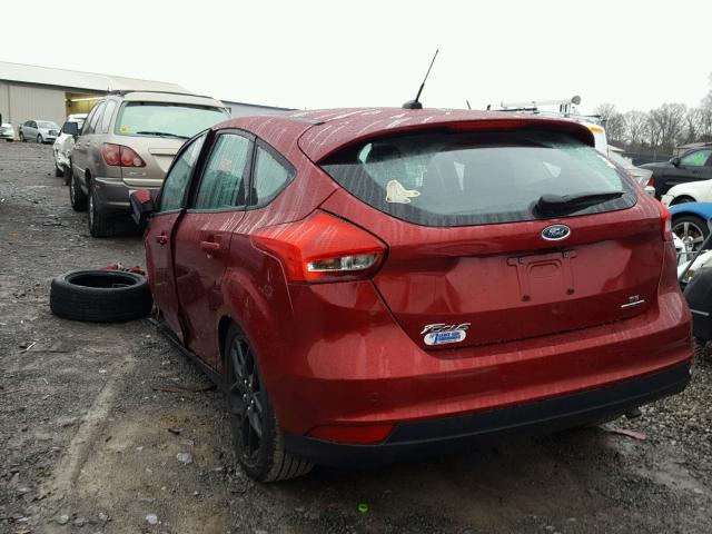 1FADP3K22GL389414 - 2016 FORD FOCUS SE MAROON photo 3