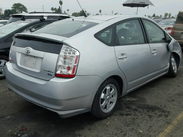 JTDKB20U683299974 - 2008 TOYOTA PRIUS SILVER photo 4