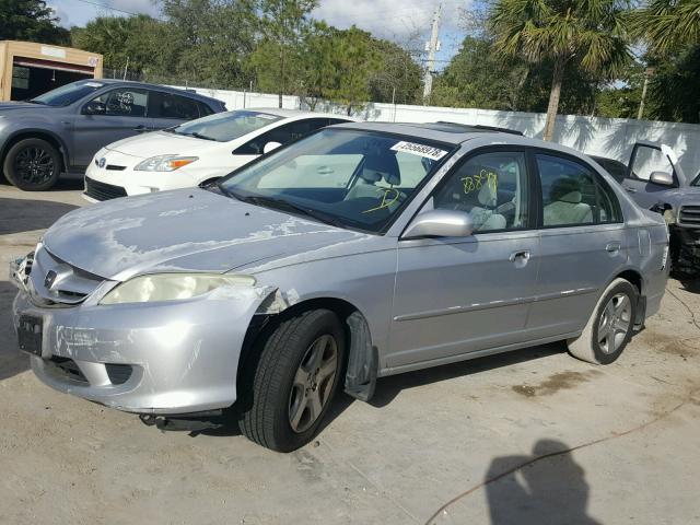 2HGES26794H625760 - 2004 HONDA CIVIC EX SILVER photo 2