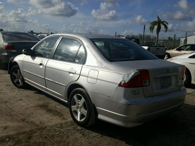 2HGES26794H625760 - 2004 HONDA CIVIC EX SILVER photo 3