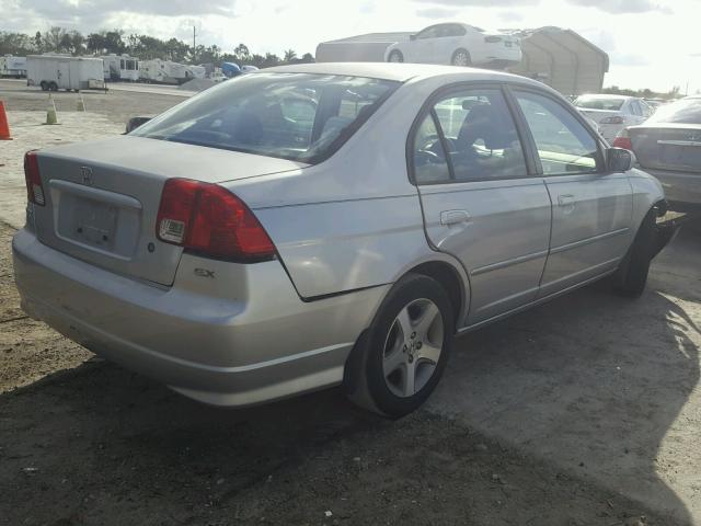 2HGES26794H625760 - 2004 HONDA CIVIC EX SILVER photo 4